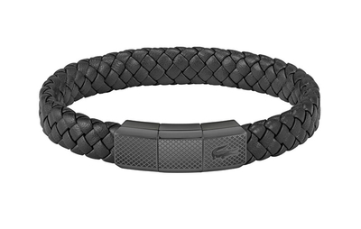Byzylyk lëkure për meshkuj Lacoste Rokel 2040285, i zi
