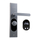 Bravë inteligjente dere LOQED Smart Lock, Bluetooth, çelik inox, argjendtë e zezë
