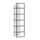 Raft për libra Decortie Archy 180x53x31.7cm, i bardhë/zi