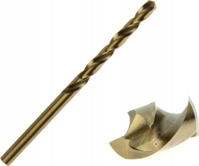 Spiral metalike Geko HSS-CO G37110, 11mm, për metal, ngjyrë ari