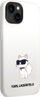 Futrollë Karl Lagerfeld KLHCP14MSNCHBCH për iPhone 14 Plus, silikon, e bardhë