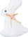 Lepur dekorativ MFP PLUSH RABBIT, 10cm, prej pelushi, i bardhë