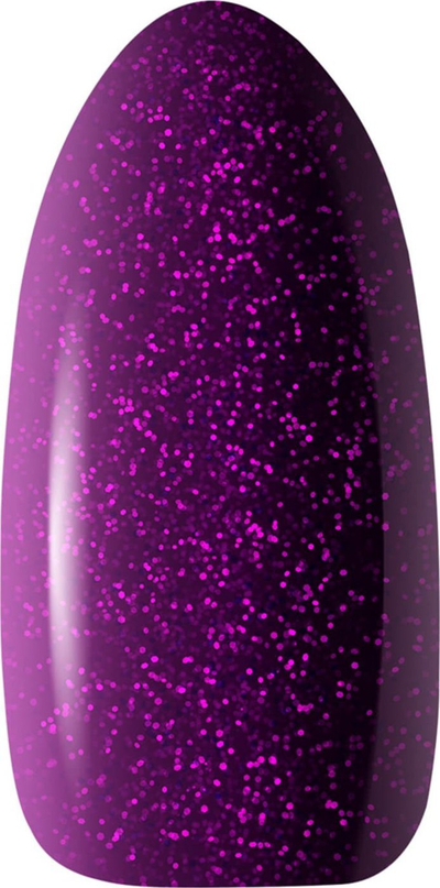 Llak xhel hibrid Ocho Nails Violet 409, 5g, me shkëlqim glitter, vjollcë