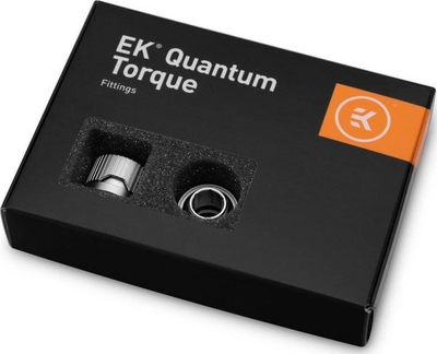 Set fitingësh EKWB EK-Quantum Torque HDC 12, 6 copë, për tuba të fortë 12mm, satin silver