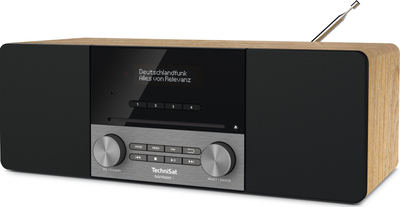 Radio CD TechniSat DIGITRADIO 3, DAB+, Bluetooth, ngjyrë e zezë me dru