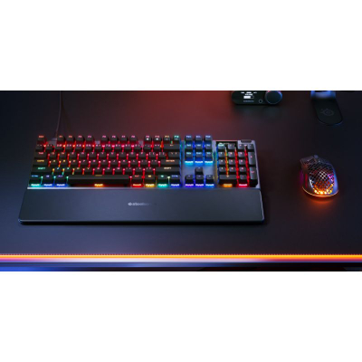 Tastierë gaming SteelSeries Apex Pro Gen 3, mekanike, RGB, layout US, e zezë
