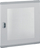 Dera me xham për kabinet Legrand XL³400 XL³160, 600mm e lartë, gri
