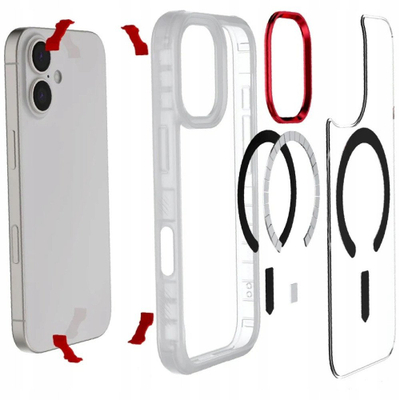Mbështjellës telefoni Ghostek Covert MagSafe për iPhone 17, i tejdukshëm, i fortë ndaj goditjeve