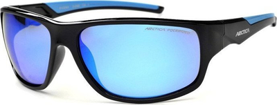 Спортски очила Arctica S-256, поларизирачки стакла, UV400, црни со сино