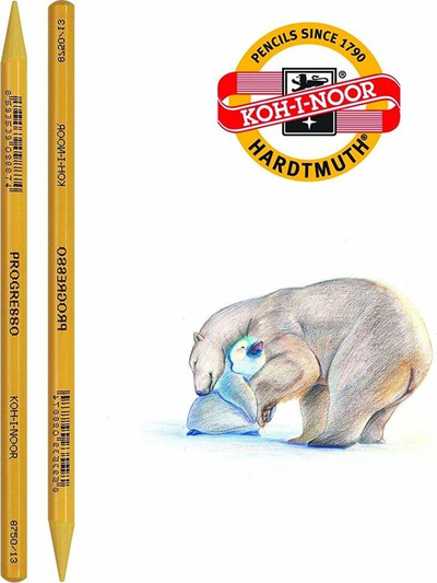 Set lapsash ngjyrues Koh-i-noor PROGRESSO, 24 copë, kuti druri, blu