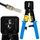 Krimpues kabllosh MT178, për fisha RJ11 RJ12 RJ45, për kabllo Cat5e Cat6, i zi