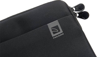 Çantë laptopi Tucano Second Skin Top, 15", neopren, me xhep, e zezë