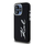 Маска за телефон Karl Lagerfeld Silicone Metal Script Logo, за iPhone 15 Pro Max, силикон, црна