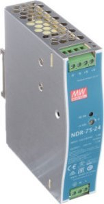 Furnizim energjie për shinë DIN MEAN WELL NDR-75-24, 75W, 28V DC 3.2A, metalik
