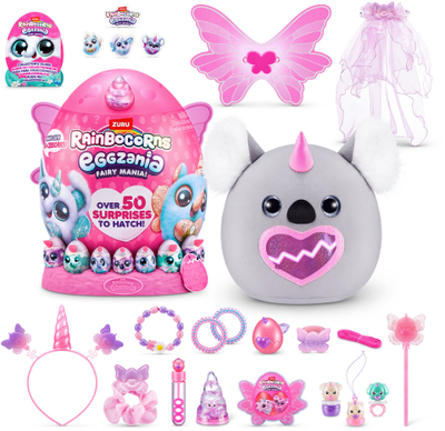 Lodër surprizë Rainbocorns Eggzania Fairy Mania, 50 surpriza, për fëmijë, shumëngjyrëshe