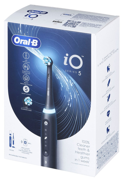 Furçë elektrike Oral-B iO Series 5, elektrike, Matt Black, e zezë mat