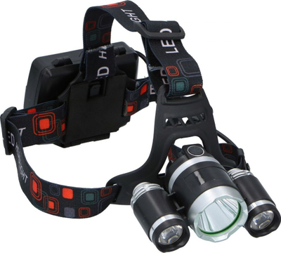 Fener koke Dunlop, 3 LED, 200 lumens, me bateri, i zi