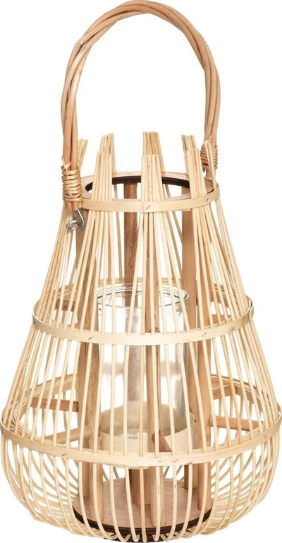 Fener dekorativ Art-Pol Panier Rattan, 38 cm, ngjyrë natyrale