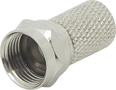 Конектор САТ F-M09 „F“, RG6 6.5mm, со заптивка, метален