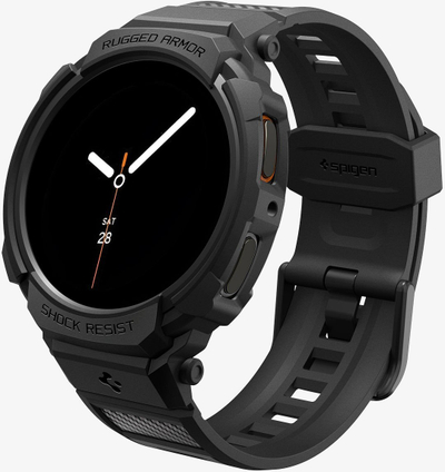 Kornizë mbrojtëse Spigen Rugged Armor Pro për Galaxy Watch, dizajn sportiv, e zezë