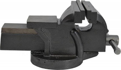 Mengene pune Light Fixed Bench Vise, 4" 100mm, bazë fikse, gri e errët