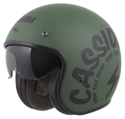 Helmetë moto CASSIDA Oxygen 2.0 Gear, madhësia XL, jeshile matte e zezë