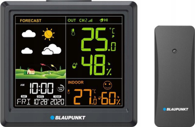 Stacion moti multifunksional Blaupunkt WS25BK, me ekran dixhital, i zi