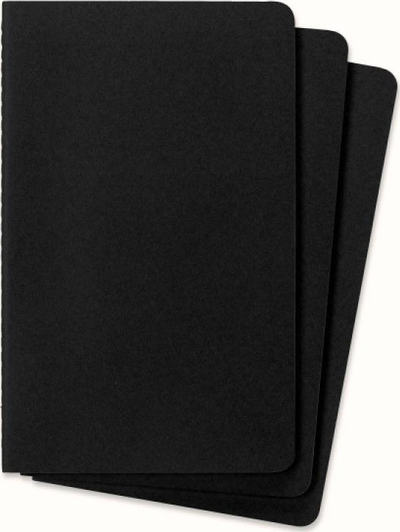 Set fletore Moleskine Cahier Journals L, 13x21cm, 80 faqe, të zeza