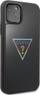 Guaskë telefoni Guess GUHCN58TRMLBK për iPhone 11 Pro, logo trekëndësh me glitter, e zezë