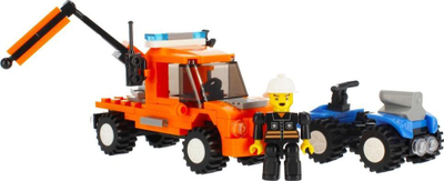 Lodër me blloqe ndërtimi Alleblox Tow Truck, 124 copa, me ngjyra