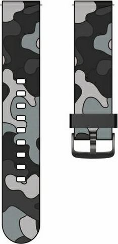 Rrip ore Beline Strap Band, 22mm, silikon, camo gri e zi