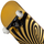 Skateboard Rocket Twisted Foli Gold, 7.5", rrota 52mm, shumngjyrësh