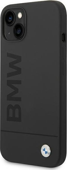 Mbulesë telefoni BMW BMHMP14MSLBLBK për iPhone 14 Plus 6.7", silikoni, MagSafe, e zezë