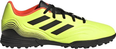Këpucë futbolli fëmijësh Adidas Copa Sense.3 TF, terren sintetik, me pika, të verdha me të zeza