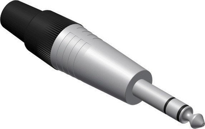 Adapter audio Vicoustic VCJ3MX, konektor 6.3mm Jack stereo mashkull, metalik