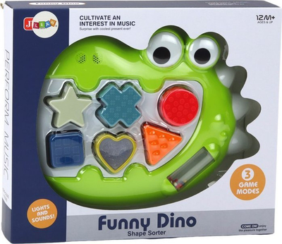Lodër sorter dinozaur Leantoys Playing Dinosaur Sorter, muzikore, shumëngjyrëshe