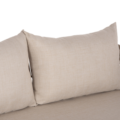 Divan kopshti SANJI HM6220, 2 vende, dru akacie dhe alumin, 168.5cm, bezhë