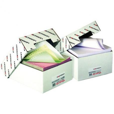 Letër matricë Emerson Fanfold 240 x 12", 70 g/m², 2000 fletë, e bardhë