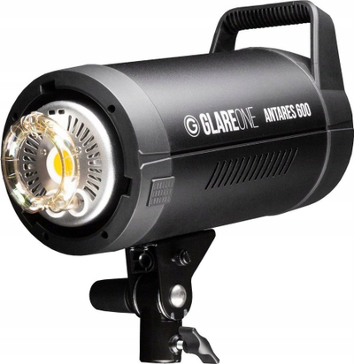 Blic studio GlareOne Antares 600Ws, profesional, i bardhë