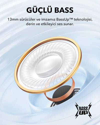 Kufje Anker Soundcore K20i, me kabllo, ngjyrë e bardhë