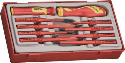 Set kaçavidash Teng Tools TTV710N, 10 copa, 1000V, i kuq