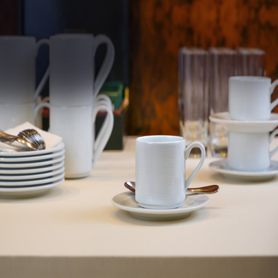 Filxhan porcelani RAK Porcelain BACU28 Banquet, 9.5oz, i grumbullueshëm, ngjyrë ivory
