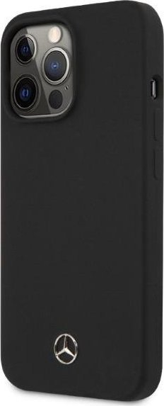 Futrollë Mercedes për iPhone 13 Pro Max, silikoni, hardcase, e zezë