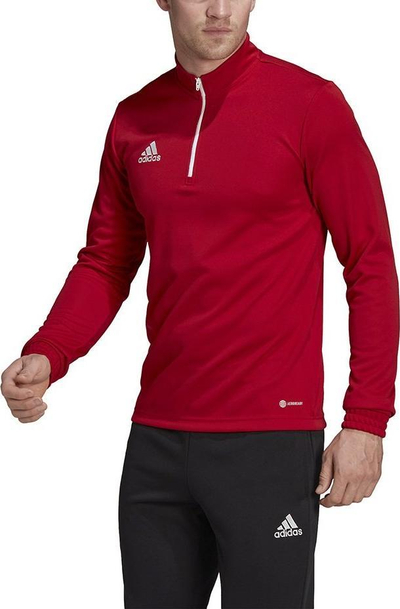 Bluzë sportive Adidas Entrada 22 M H57556, poliester i ricikluar, teknologji AeroReady, e kuqe