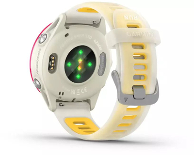 Orë sportive Garmin Forerunner 570, GPS, AMOLED, bardhë verdhë