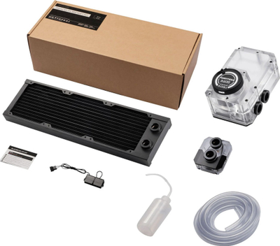 Set ftohës uji CPU Phanteks EZ Fit 360, radiator 360mm, DRGB, i zi