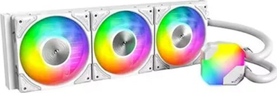 Ладилник со вода за процесор Montech HyperFlow ARGB 360, All in One 360mm, Intel AMD, бел
