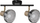 Spot tavani Activejet LISA, 2 llamba E14, IP20, i zi