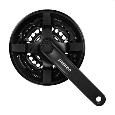 Set pedalesh Shimano FC-TY301, 48x38x28, 170mm, i zi