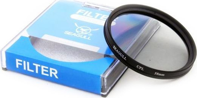 Поларизационен филтер Seagull CPL SHQ, 77mm, јапонско оптичко стакло, метален прстен